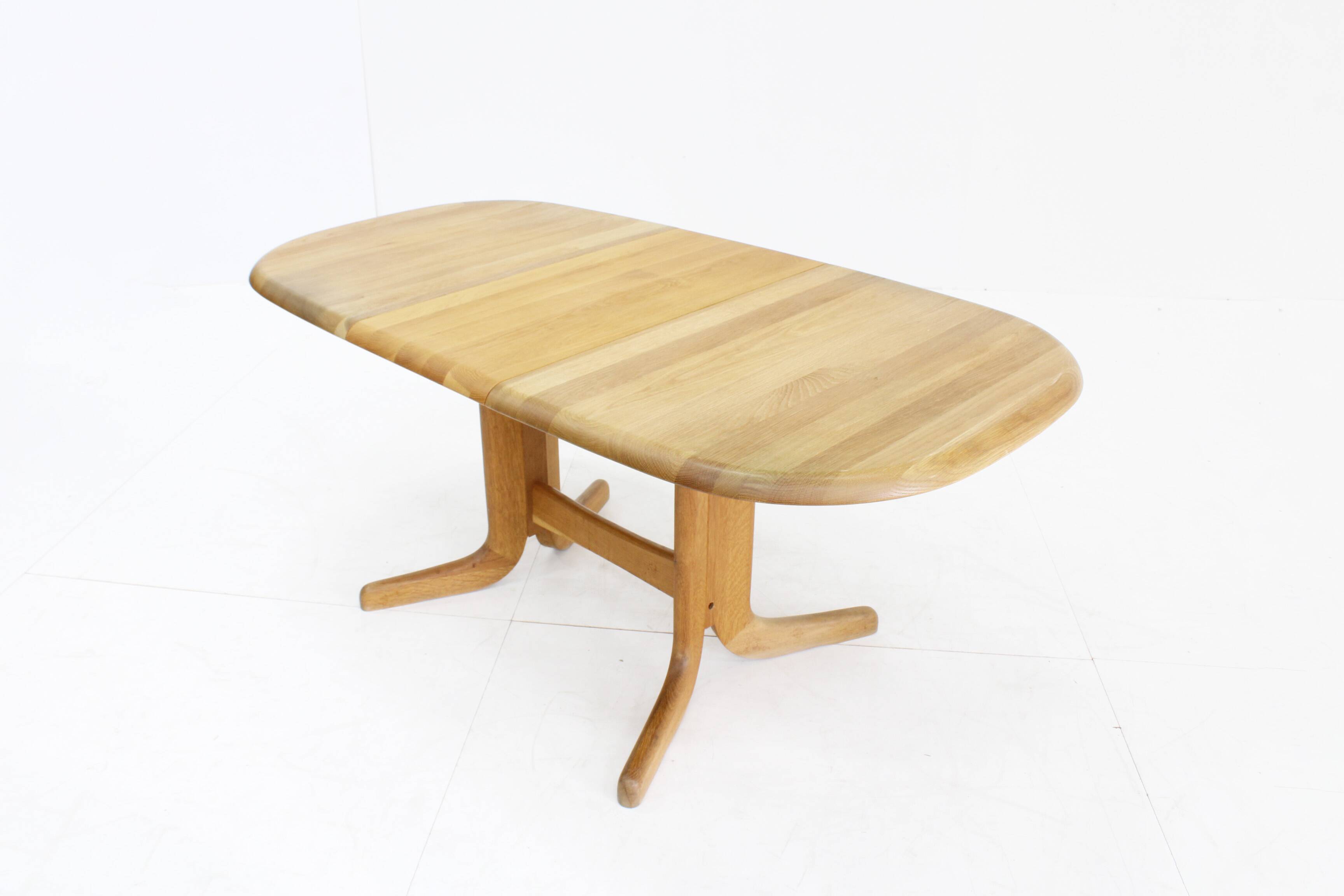 Vintage Danish oval  dining table 1960s