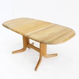 Vintage Danish oval  dining table 1960s