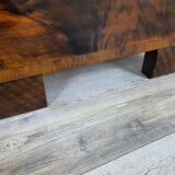 Pair of Art Decò bedside tables in mahogany