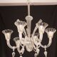 Extraordinary Art Decò Barovier e Toso Chandelier, Murano “Bubble” Glass, 1940s
