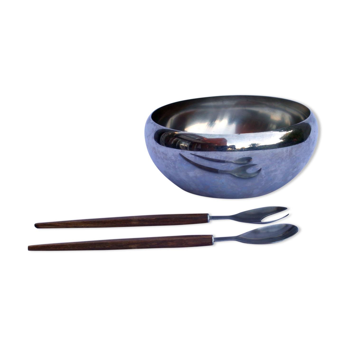 Saladier en acier inoxydable de Carlo Mazzeri & Anselmo Vitale pour Alfra Alessi, 1967.