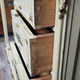 Armoire Vénitienne style Louis XV baroque estampillée en bois laqué et doré