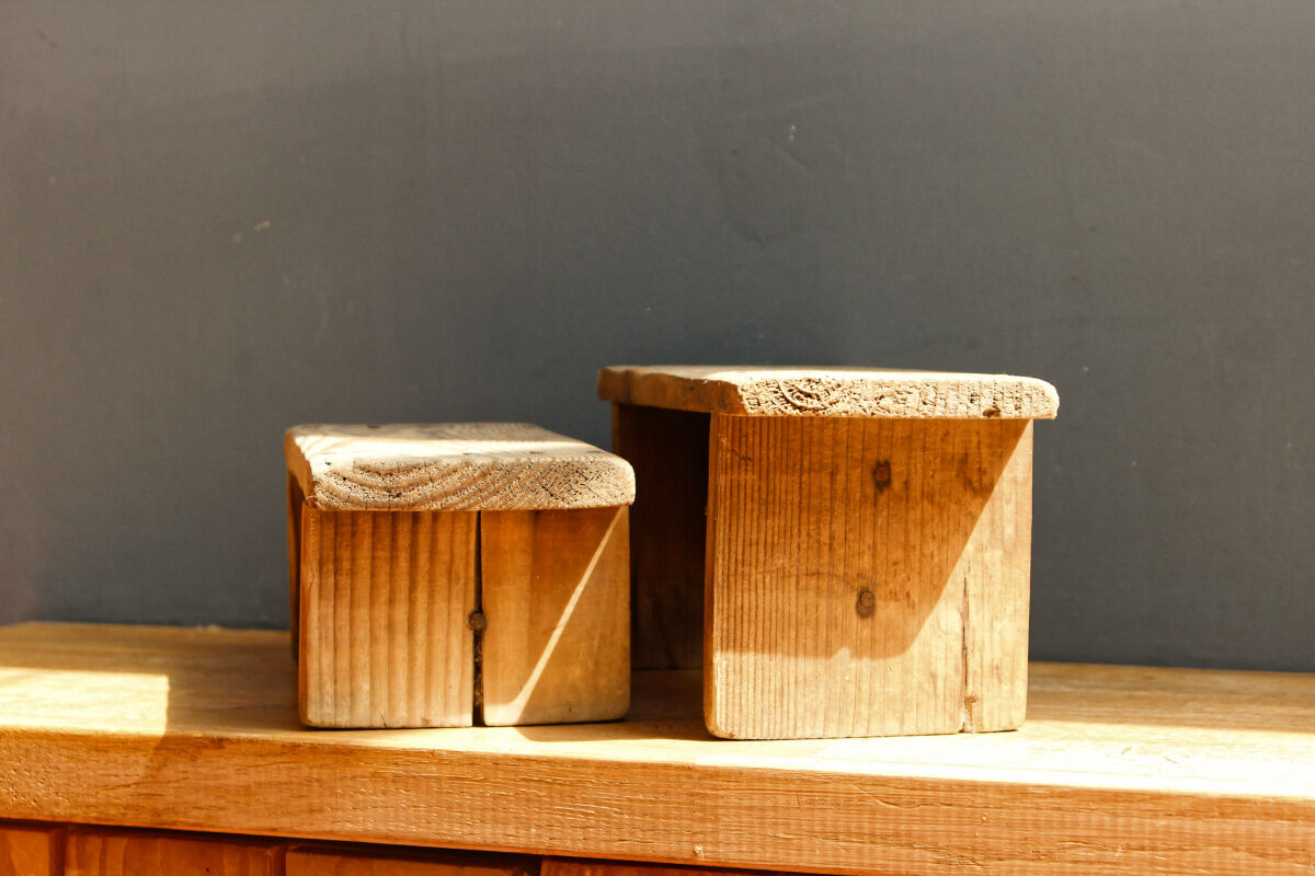 Pair of small footrests