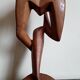 Wood carving Maurice Tavernier (1926 - 2018) pensive man 30 x 14 x 8 cm
