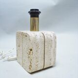 Travertine lamp fratelli mannelli 60s