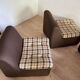Lot 6 fauteuils tissu en polystyrène rigide année 50/60