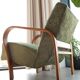Fauteuil vintage classique par A. Kropacek et K. Kozelka, Tchécoslovaquie, années 1950.