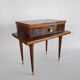 Bedside table in varnished wood veneer of the years 60