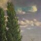 Spanish landscape painting signed C. Coll 1883