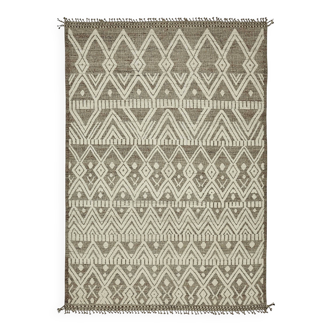 Handmade Turkish One of a Kind 297 cm x 430 cm Beige Wool Carpet