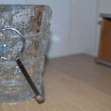 Seau à glace en verre vintage