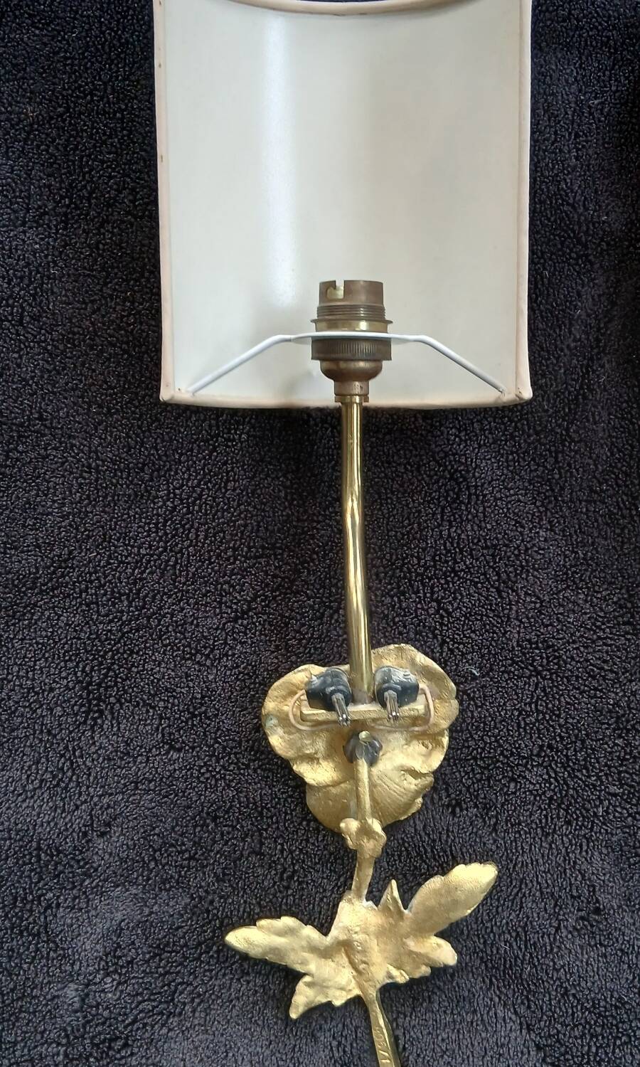 Splendides appliques bronze signe PSM decor fleurs