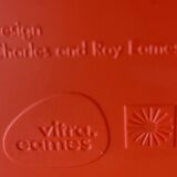 4 Charles Eames DSS chairs for Vitra, Poppy Red