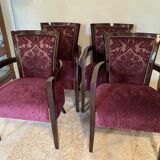 Set of 4 convertible armchairs