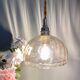 Vintage amber glass globe walker