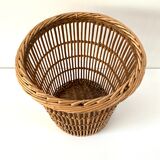 Rattan basket wicker from the 60s