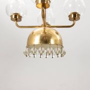 Lustre Erik Höglund Laiton et verre Suède 1960