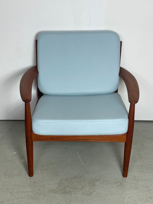 Fauteuil en teck danois par Grete Jalk années 1960
