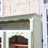 Buffet, meuble de rangement vitré ancien, rénové