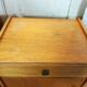 Pair of vintage wooden bedsides