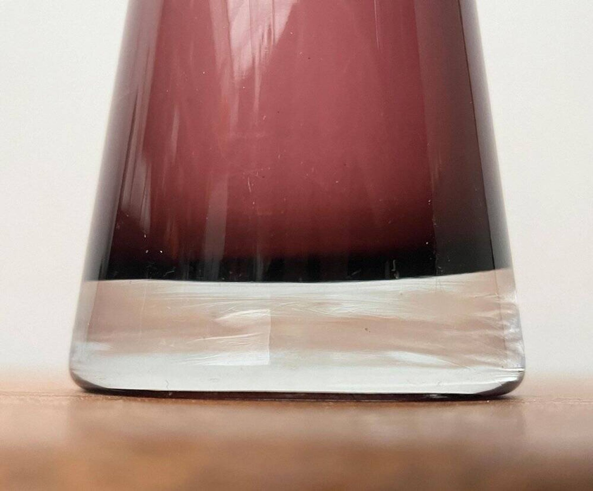 Mid-century glass vase Diabolo by Ingrid Glas, Germany, 1960s