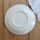 Vintage Gien plate – Ivory earthenware with romantic blue decoration