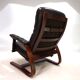 Westnofa Panter Leather Lounge Chair with Ottoman by Arnt Lande, 1970s