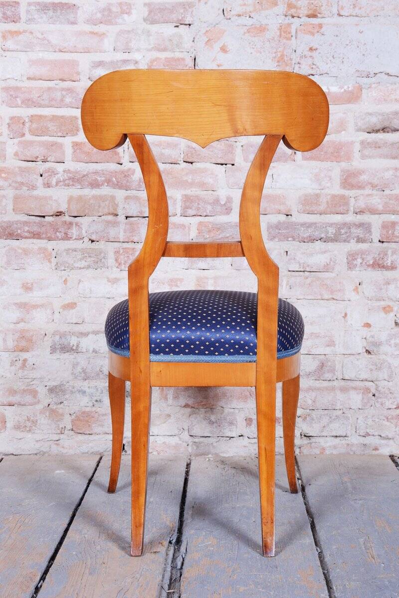 Biedermeier Cherrywood Chairs, Austria, 1820s, Set of 4