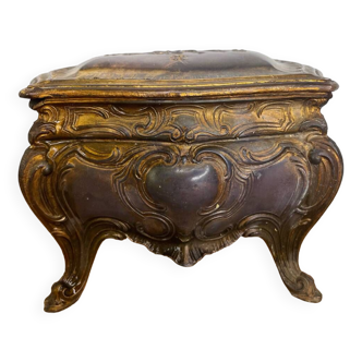Louis XV Style Jewelry Box in golden spelter
