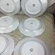 6 flat plates porcelain Limoges France