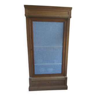 Linen cabinet, wardrobe, dresser from 1905 in pitch pine with waxed finish