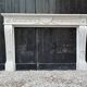 Louis XVI Style Fireplace in Very Finely Carved Carrara Marble