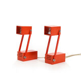 2 table lamps by bent gantzel-boysen 1960s