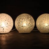 1980s Glass Globe Table Lamp , 3items available