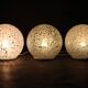 1980s Glass Globe Table Lamp , 3items available