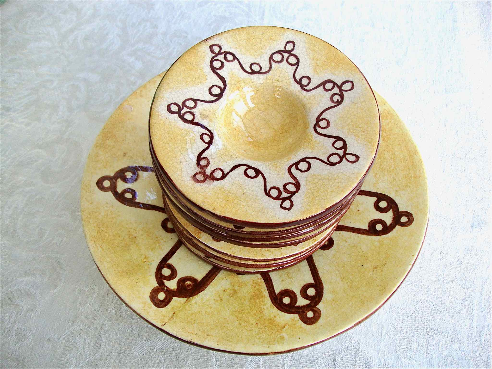 9 Ray Camart Vallauris plates 1950