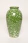 Hand-painted green porcelain vase, mid-20th century.