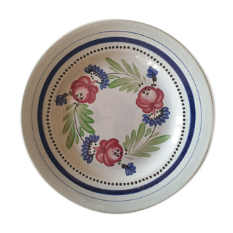 Large round dish Sarreguemines