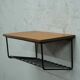 Scandinavian teak string wall shelf, 1960s