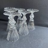 6 verres Daum service Florentin, fin XIXème