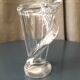 Crystal vase of torsadee shaped valves