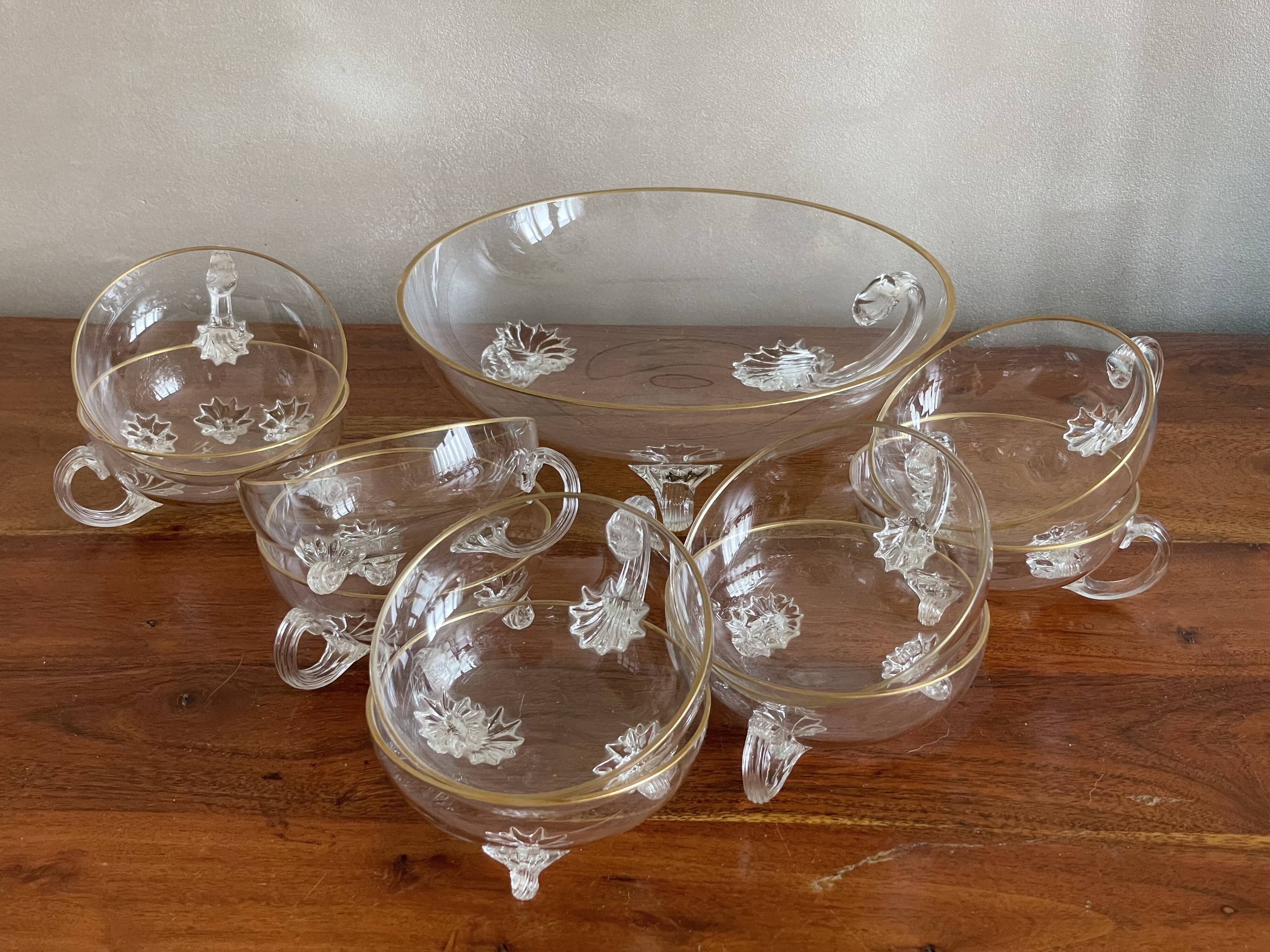 Old crystal punch service