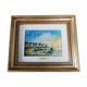 Tableau peinture sur carton Morbihan F. Beaumont