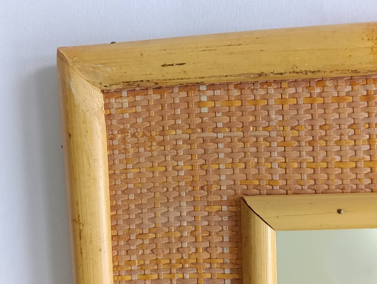 Dal Vera vintage rattan mirror