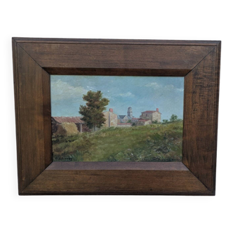 Old painting, landscape