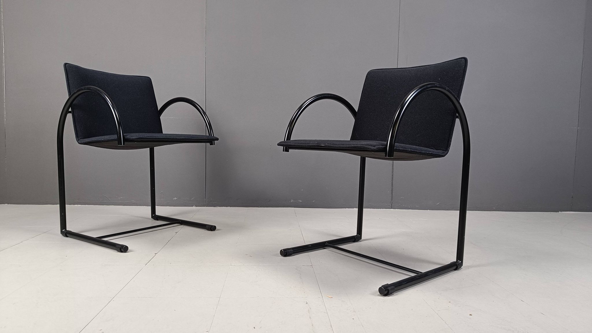 Chaises circulaires vintage par Metaform, années 1980, ensemble de 6