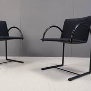 Chaises circulaires vintage par Metaform, années 1980, ensemble de 6