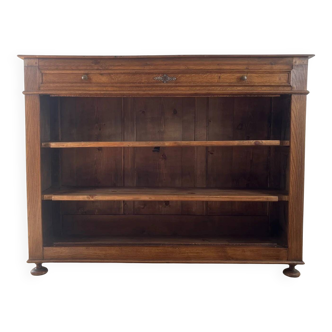 Open oak sideboard in country style, 1930s/50s.