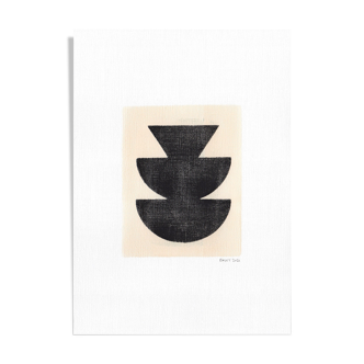 Painting on paper - abstract illustration by Eawy