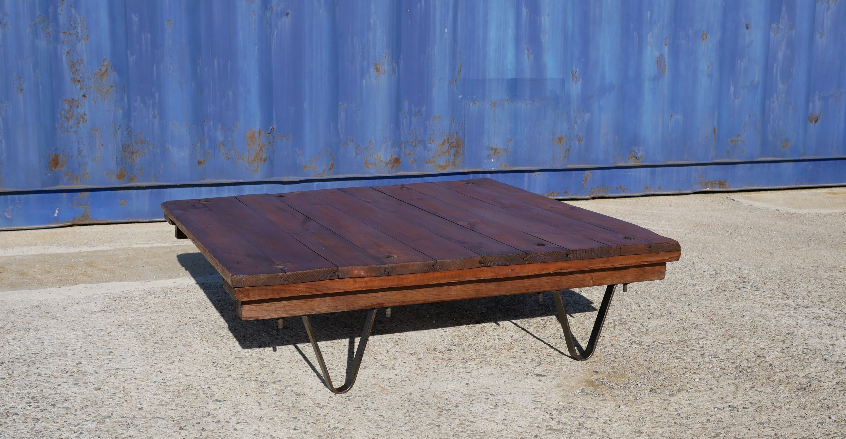 Industrial coffee table